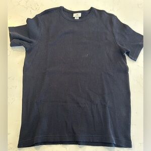 H&M Men's Textured Navy Tee